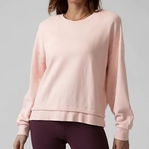 Athleta Orchid Pink Sundown Sweatshirt II S - Picture 1 of 11